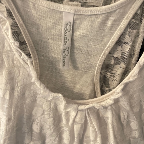 Powder Room Racer Back Floral Pattern Top - Picture 5 of 11